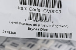 Level Measure d6 | Lower Level, Equal Level, Higher Level (Online Only)
