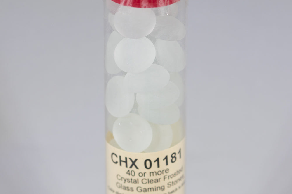 40+ Crystal Frosted Glass Gaming Stones Counters (Online Only)