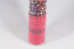 40+ Crystal Red Iridized Glass Gaming Stones Counters (Online Only)