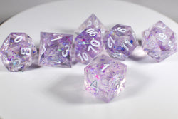 (PURPLE) Sharp Edge Resin 7-Dice Set (Online Only)