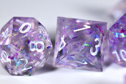 (PURPLE) Sharp Edge Resin 7-Dice Set (Online Only)