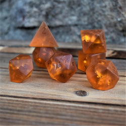Gates of Helheim Raised Lava Glass Dice Set (ONLINE ORDER ONLY)