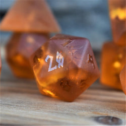 Gates of Helheim Raised Lava Glass Dice Set (ONLINE ORDER ONLY)