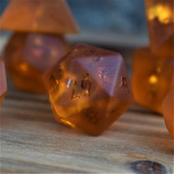 Gates of Helheim Raised Lava Glass Dice Set (ONLINE ORDER ONLY)
