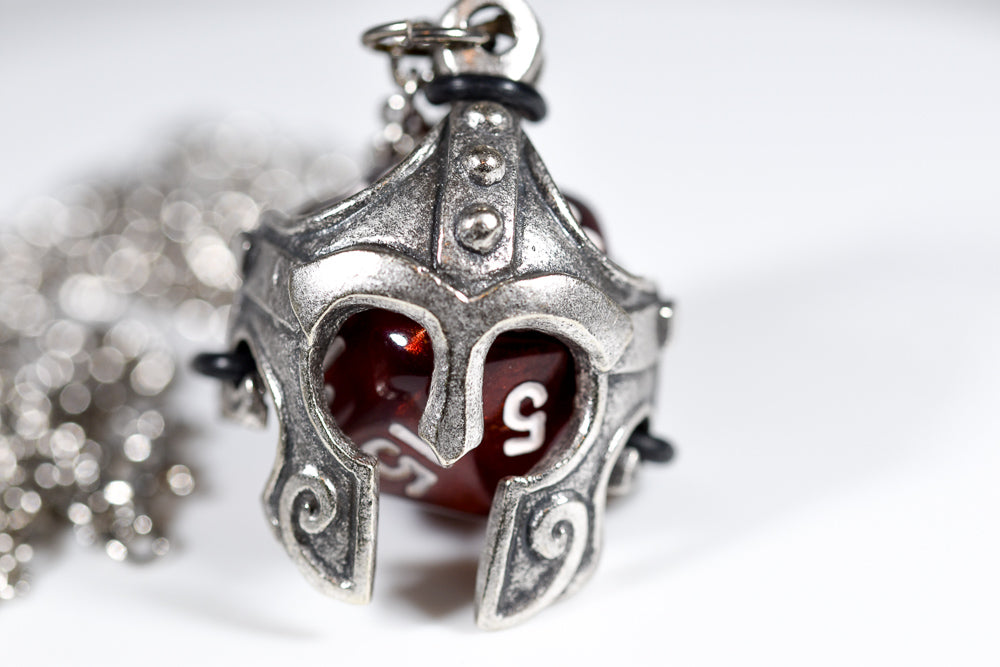 Pendant d20 Helmet w/ Old Silver Finish (Online Only)