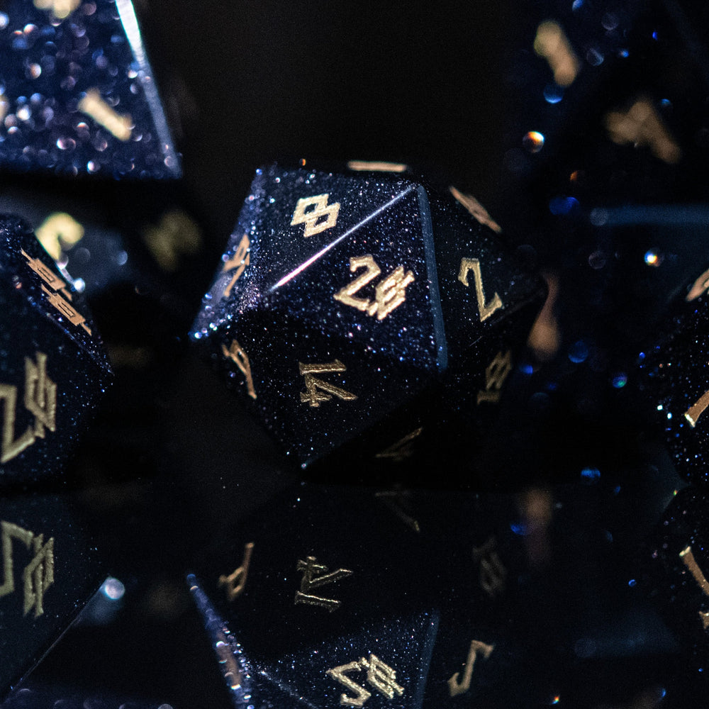 Blue Sandstone Dice Set (ONLINE ORDER ONLY)
