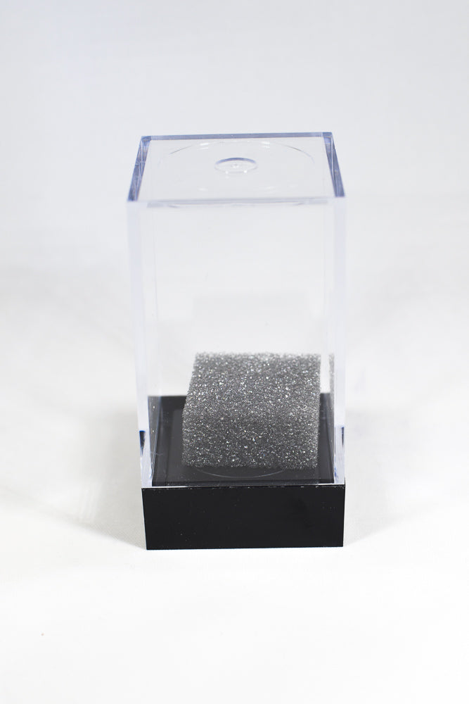 Empty Crystal Display Box (M) Tall Clear w/Black Lid  2½"x 1½"x 1½" (Online Only)