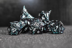 Vortex Warp Metal Dice Set - Pearlescent Galaxy (ONLINE ORDER ONLY)