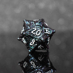 Vortex Warp Metal Dice Set - Pearlescent Galaxy (ONLINE ORDER ONLY)