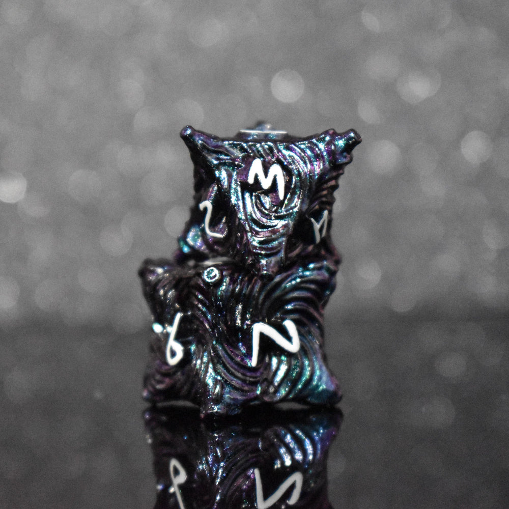 Vortex Warp Metal Dice Set - Pearlescent Galaxy (ONLINE ORDER ONLY)