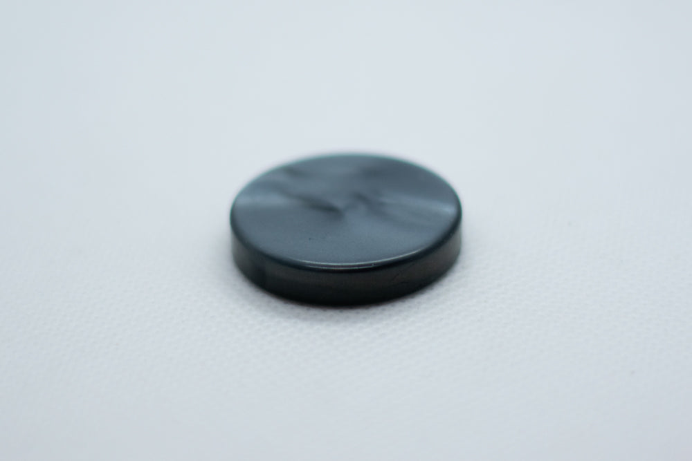 Black Backgammon Checker Pearl Effect (28mm x 7mm) [sold per chip] (Online Only)