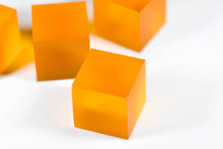 Blank Orange 19mm Casino Dice (price is per die) (Online Only)