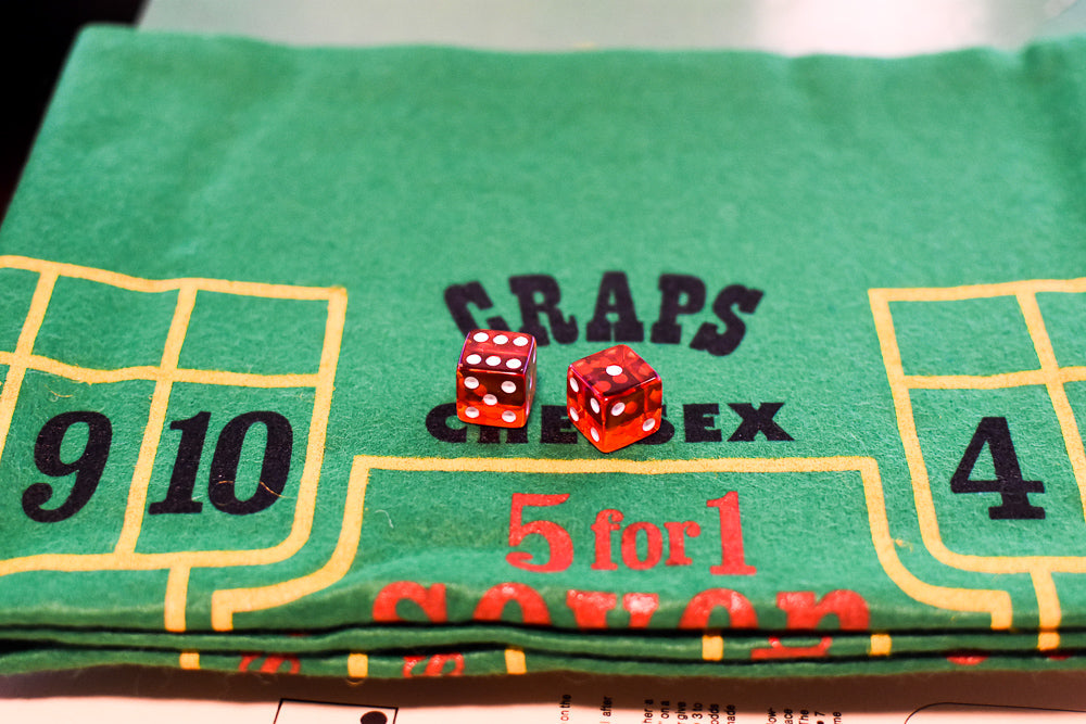Pacific Gaming Co. Craps Game 1976 Felt Layout/Pacific 24" x 36" (Online Only)