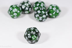 d30 Green Pearlescent Single Die 30 Side's by Chessex (per die) (Online Only)