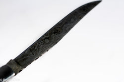 (Brown) 9" Damascus Pocket Knife (Online Only)