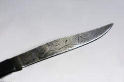 (White/Black) 9" Damascus Pocket Knife (Online Only)