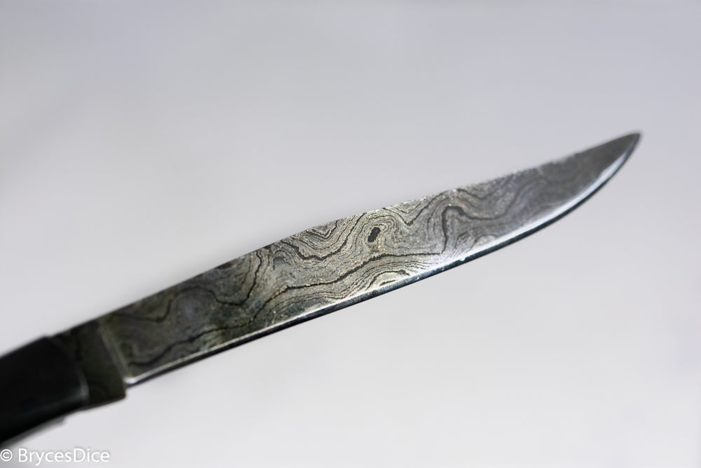 (Green /White/ Red) 9" Damascus Pocket Knife (Online Only)