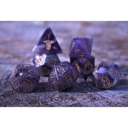 Serpent of Midgard Amethyst Dice Set (ONLINE ORDER ONLY)