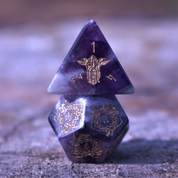 Serpent of Midgard Amethyst Dice Set (ONLINE ORDER ONLY)