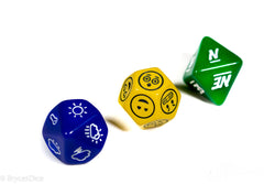 Emotion, Weather, and Direction Dice 3pc Set by Bescon (Online Only)