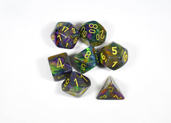 CHX 27449 Polyhedral 7-Die Festive Rio w/ Yellow Numbers (Online Only)