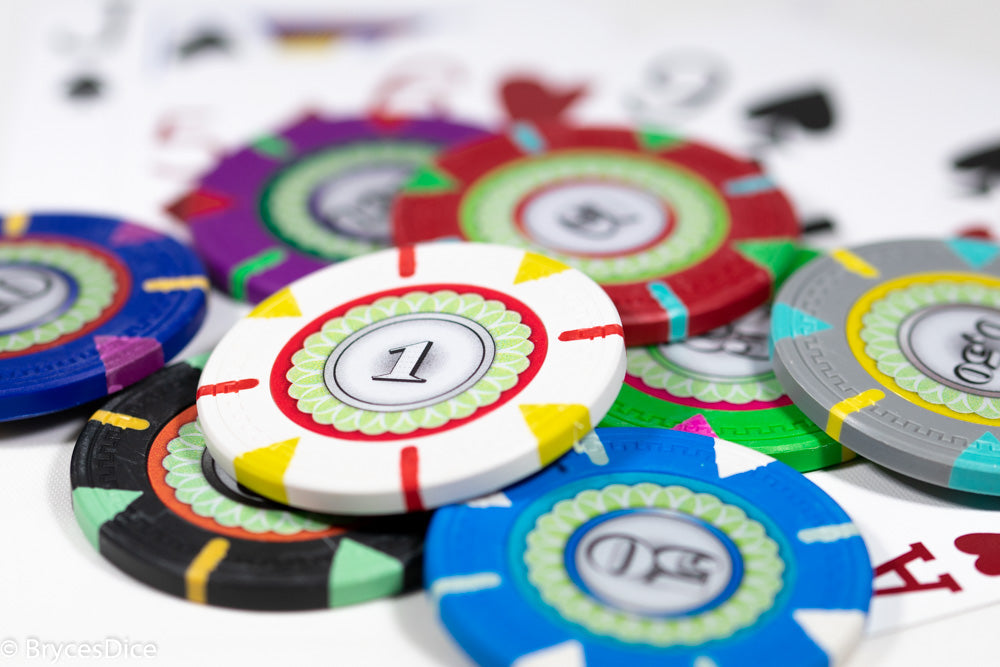 13.5g 'Basic' Poker Chip (1) White/red/yellow (Online Only)
