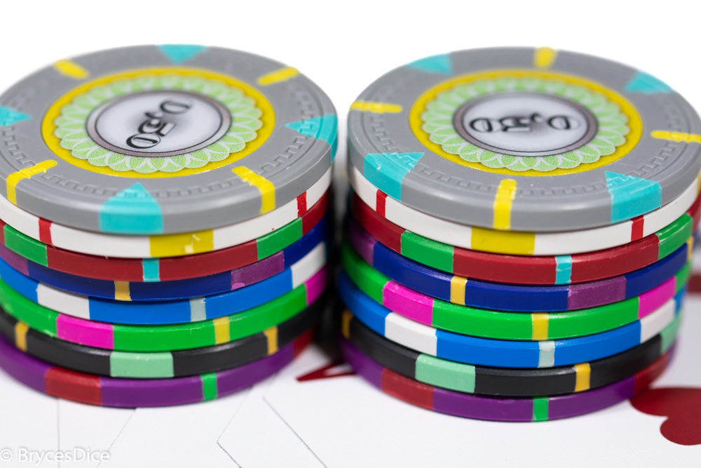13.5g 'Basic' Poker Chip (500) Purple/green/red [sold by the piece] (Online Only)