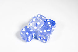 Team Blue Pipped Iridescent d6 16mm Pipped BD6001 | Sold per piece (Online Only)