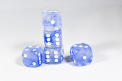 Team Blue Pipped Iridescent d6 16mm Pipped BD6001 | Sold per piece (Online Only)