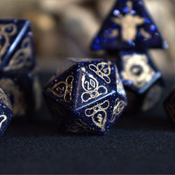 Serpent of Midgard Blue Sandstone Dice Set (ONLINE ORDER ONLY)