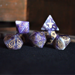 Serpent of Midgard Amethyst Dice Set (ONLINE ORDER ONLY)