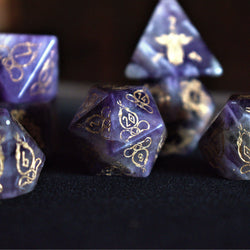 Serpent of Midgard Amethyst Dice Set (ONLINE ORDER ONLY)