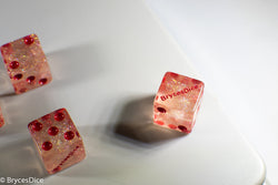 BrycesDice 16mm Glitter d6 (Red) Square Edge [per die] (Online Only)