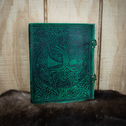 "Tree of Life" Green Leather Sketchbook (ONLINE ORDER ONLY)