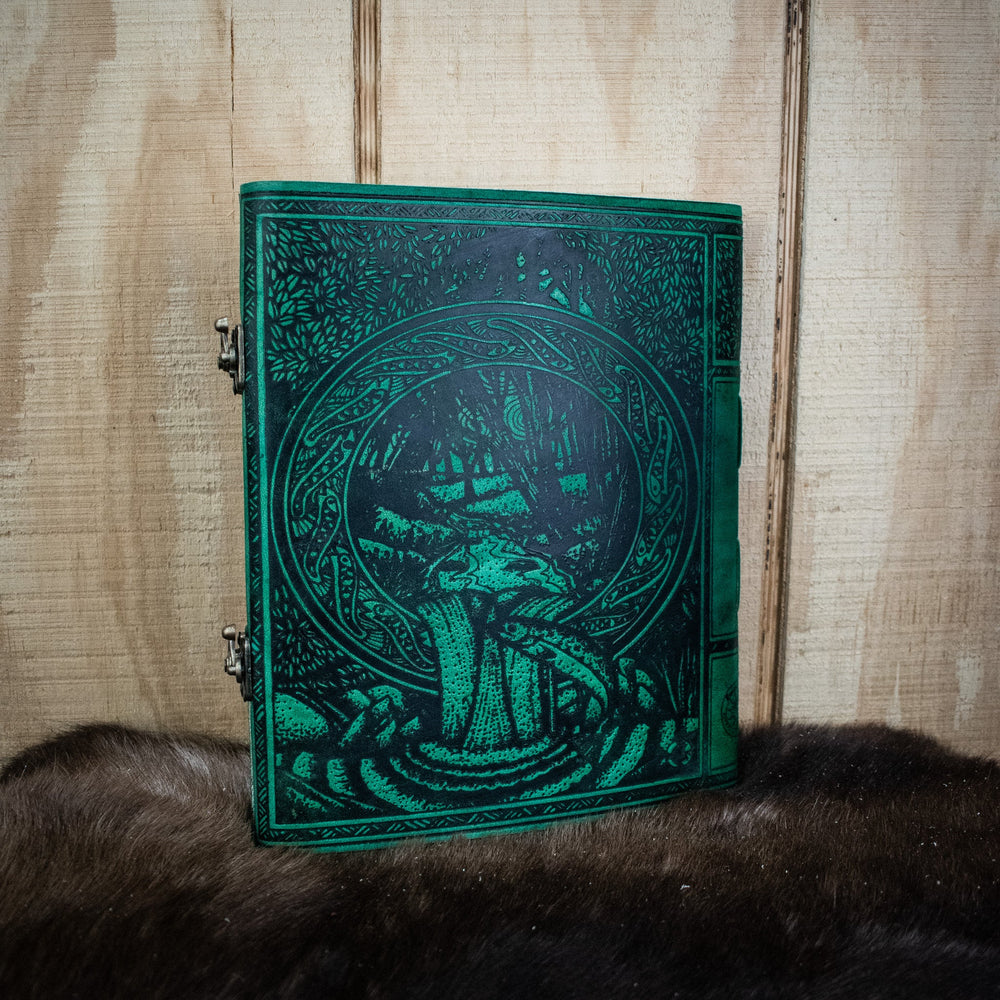 "Tree of Life" Green Leather Sketchbook (ONLINE ORDER ONLY)