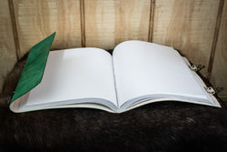 "Tree of Life" Green Leather Sketchbook (ONLINE ORDER ONLY)