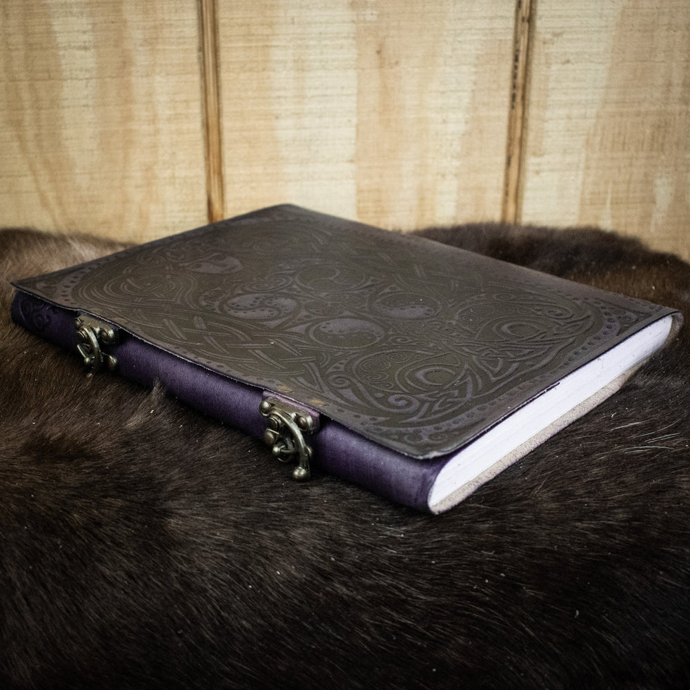 "Owl - Lady of the Forest" Purple Leather Sketchbook (ONLINE ORDER ONLY)
