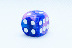Pearl/Swirl Pipped d6 Dice Orange/Pink/Maroon/Electric Yellow/Brown/Blue/Green/Cranberry 16mm (SOLD BY PIECE) (Online Only)