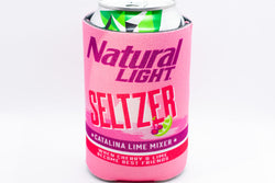 Natural Light Seltzer Cooler  Fits 12 oz Aluminum Can Coozie Catalina Lime Mixer (Online Only)