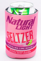 Natural Light Seltzer Cooler  Fits 12 oz Aluminum Can Coozie Catalina Lime Mixer (Online Only)