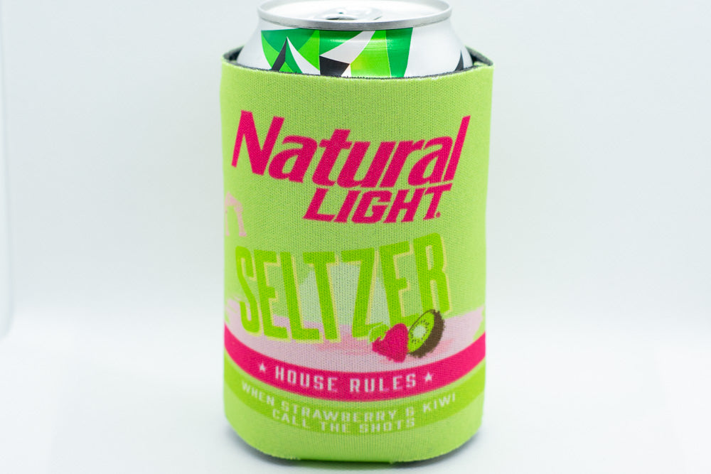 Natural Light Seltzer Cooler  Fits 12 oz Aluminum Can Coozie House Rules (Online Only)