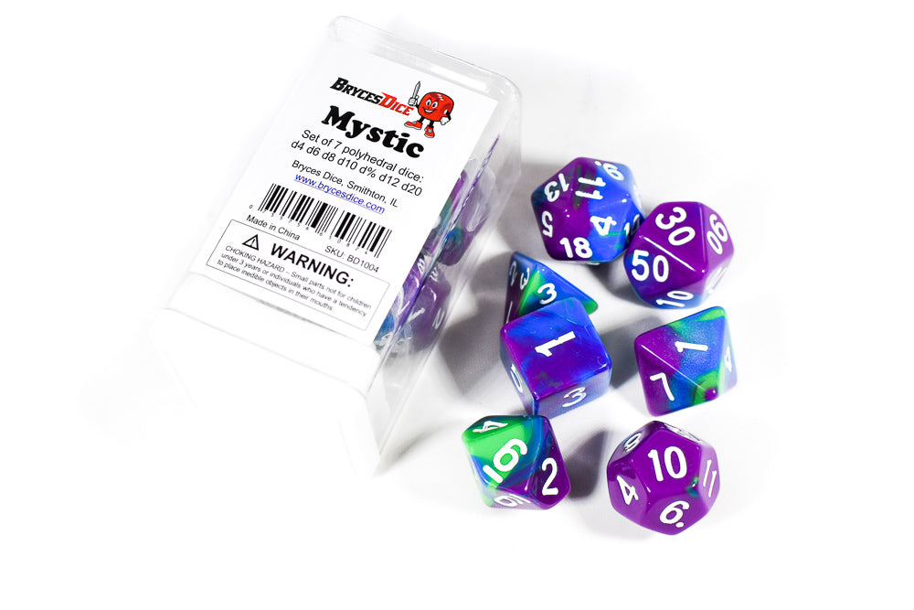 Mystic Tri-Color Swirl Purple/Blue/Green (Online Only)