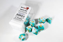 Spirit Life Dual Color Swirl Green/White (some have rough edges) (Online Only)