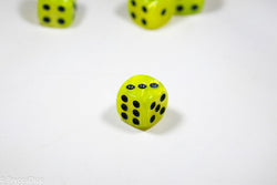 Pearl/Swirl Pipped d6 Dice Orange/Pink/Maroon/Electric Yellow/Brown/Blue/Green/Cranberry 16mm (SOLD BY PIECE) (Online Only)