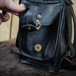 "The Cottage" Leather Mini Backpack - Black (ONLINE ORDER ONLY)