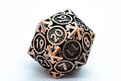 Single d6/d20 Rustic Copper Deadly Arrow Dice (Online Only)