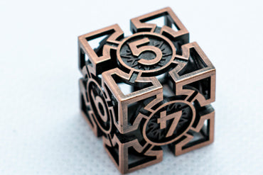 Single d6/d20 Rustic Copper Deadly Arrow Dice (Online Only)