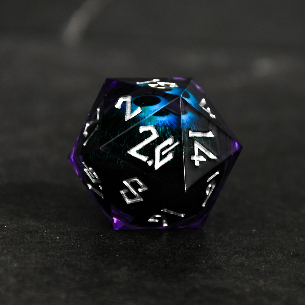 The Omnipotent Liquid Core (Purple/Silver) 50mm D20 (ONLINE ORDER ONLY)