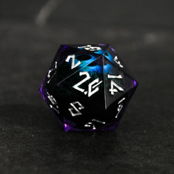 The Omnipotent Liquid Core (Purple/Silver) 50mm D20 (ONLINE ORDER ONLY)