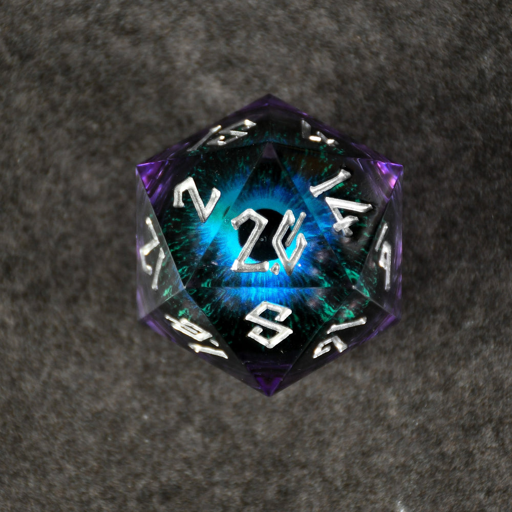 The Omnipotent Liquid Core (Purple/Silver) 50mm D20 (ONLINE ORDER ONLY)